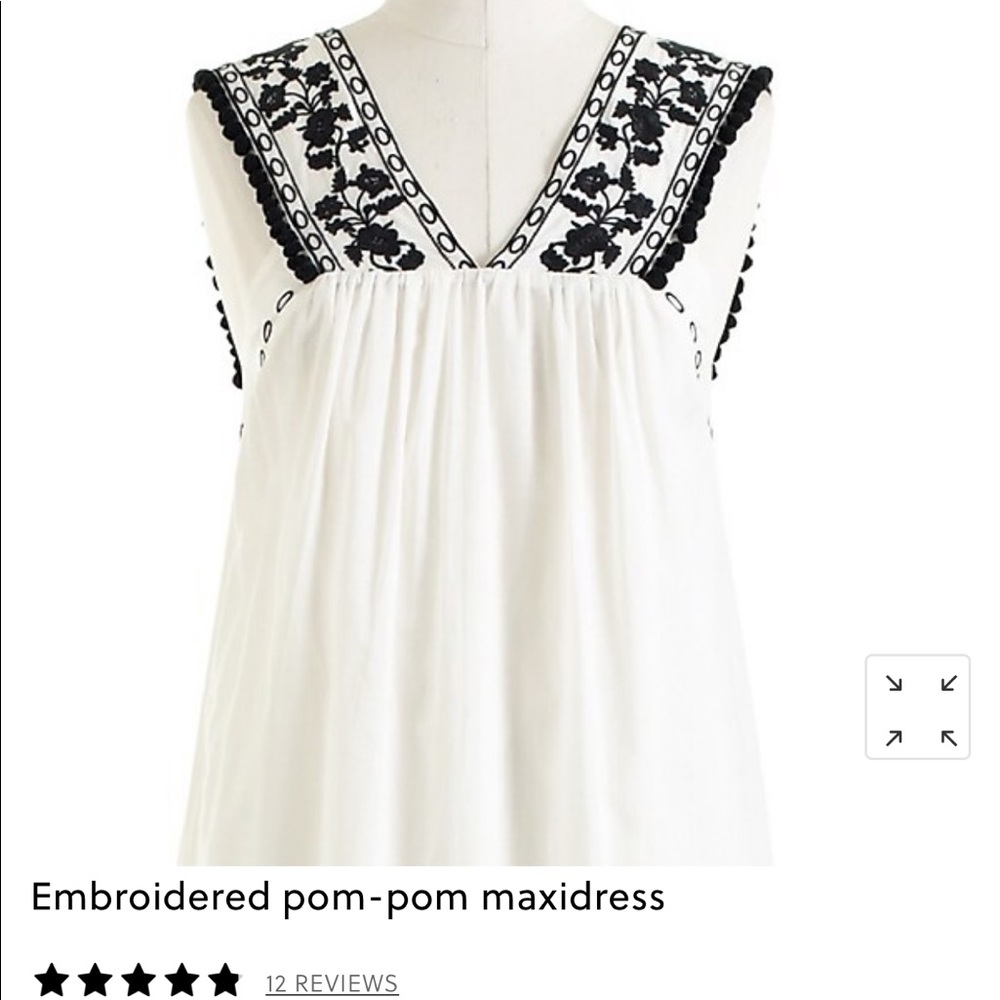 J Crew Pom Pom Maxi Dress